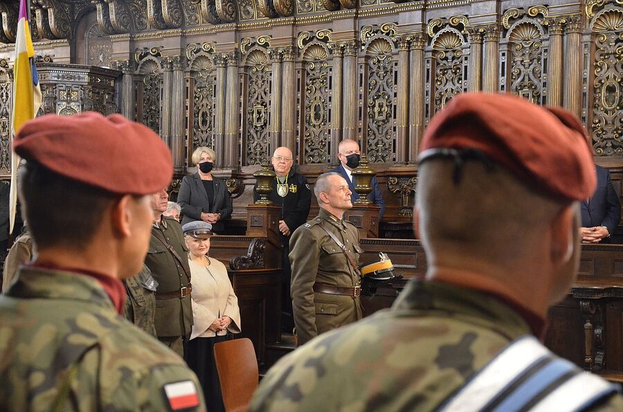 56. Marsz Szlakiem I Kompanii Kadrowej. Uroczystości na Wawelu. Fot. Janusz Ślęzak (IPN)