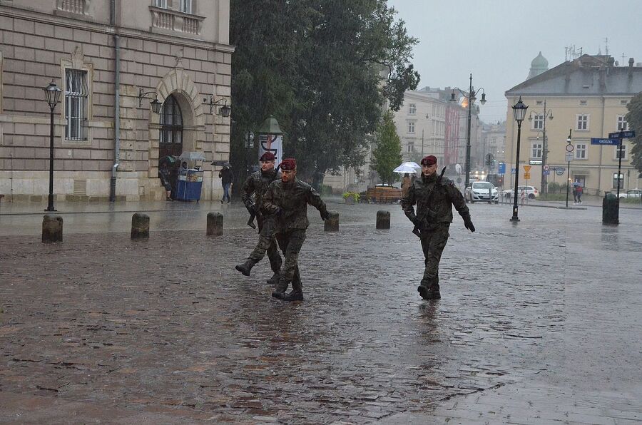 56. Marsz Szlakiem I Kompanii Kadrowej. Uroczystości na Wawelu. Fot. Janusz Ślęzak (IPN)