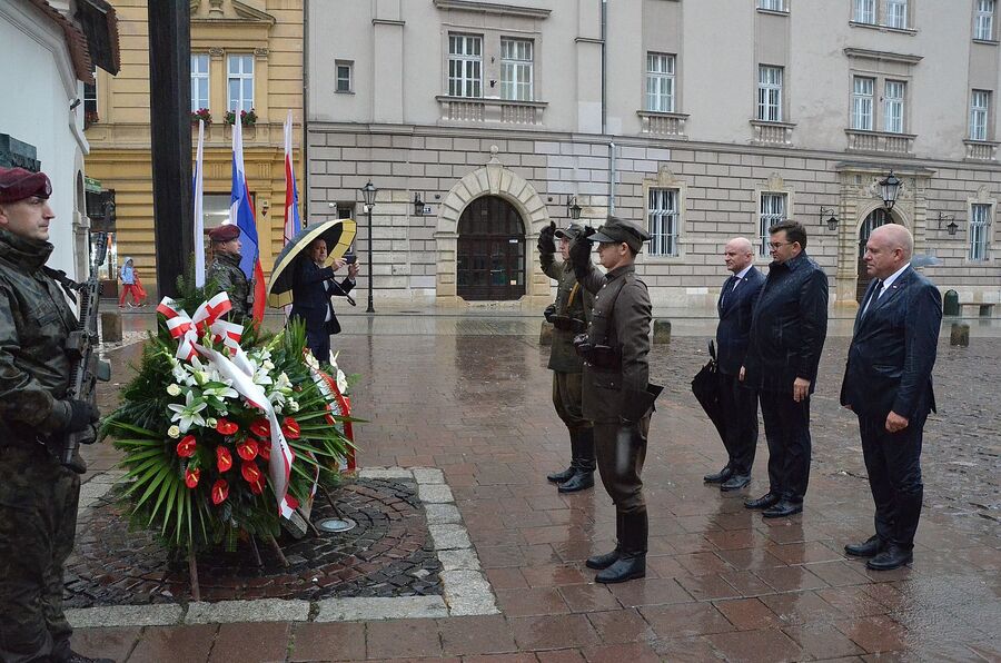 56. Marsz Szlakiem I Kompanii Kadrowej. Uroczystości na Wawelu. Fot. Janusz Ślęzak (IPN)