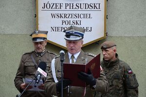 Uczestnicy 56. Marszu Szlakiem I Kompanii Kadrowej wyruszyli na trasę. Fot. Janusz Ślęzak (IPN)