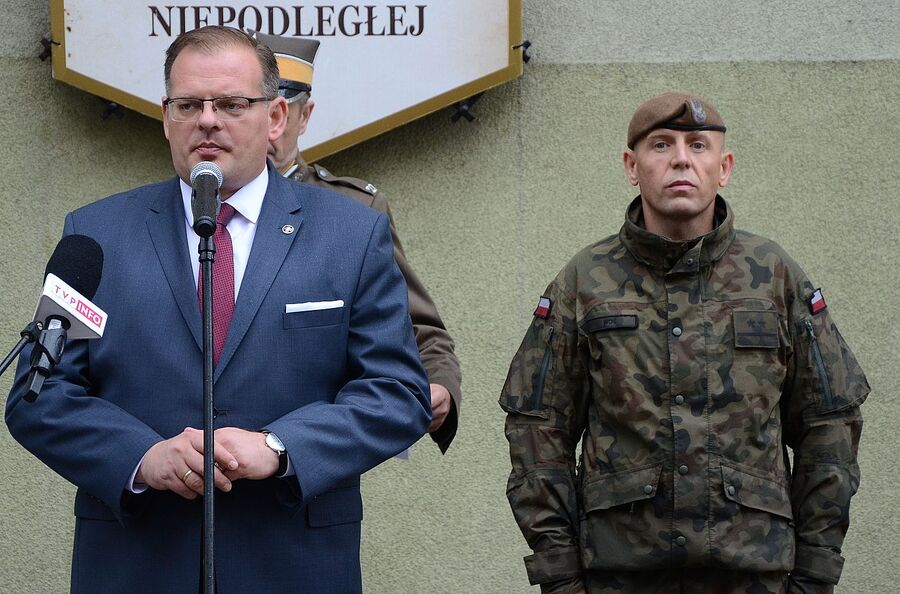 Uczestnicy 56. Marszu Szlakiem I Kompanii Kadrowej wyruszyli na trasę. Fot. Janusz Ślęzak (IPN)