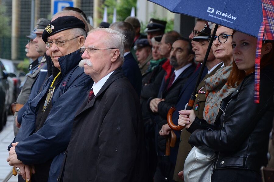 Uczestnicy 56. Marszu Szlakiem I Kompanii Kadrowej wyruszyli na trasę. Fot. Janusz Ślęzak (IPN)