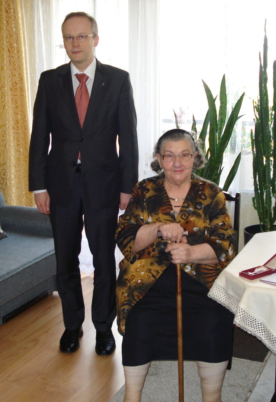 Prezes IPN dr Łukasz Kamiński, Józefa Janusz 