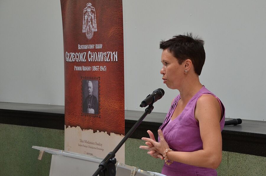 Wystawa o bł. bp. Grzegorzu Chomyszynie na Przystanku Historia IPN w Krakowie. Fot. Janusz Ślęzak (IPN)