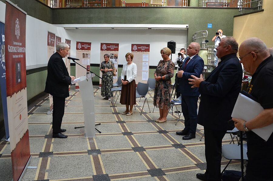 Wystawa o bł. bp. Grzegorzu Chomyszynie na Przystanku Historia IPN w Krakowie. Fot. Janusz Ślęzak (IPN)