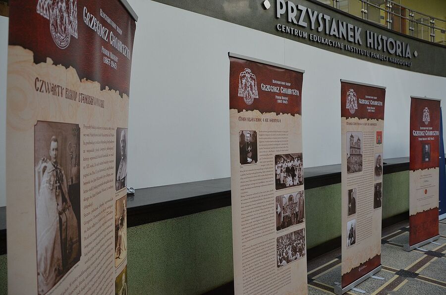 Wystawa o bł. bp. Grzegorzu Chomyszynie na Przystanku Historia IPN w Krakowie. Fot. Janusz Ślęzak (IPN)