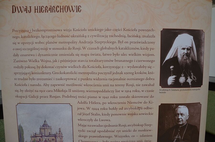 Wystawa o bł. bp. Grzegorzu Chomyszynie na Przystanku Historia IPN w Krakowie. Fot. Janusz Ślęzak (IPN)