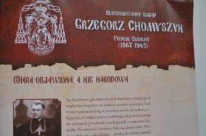 Wystawa o bł. bp. Grzegorzu Chomyszynie na Przystanku Historia IPN w Krakowie. Fot. Janusz Ślęzak (IPN)