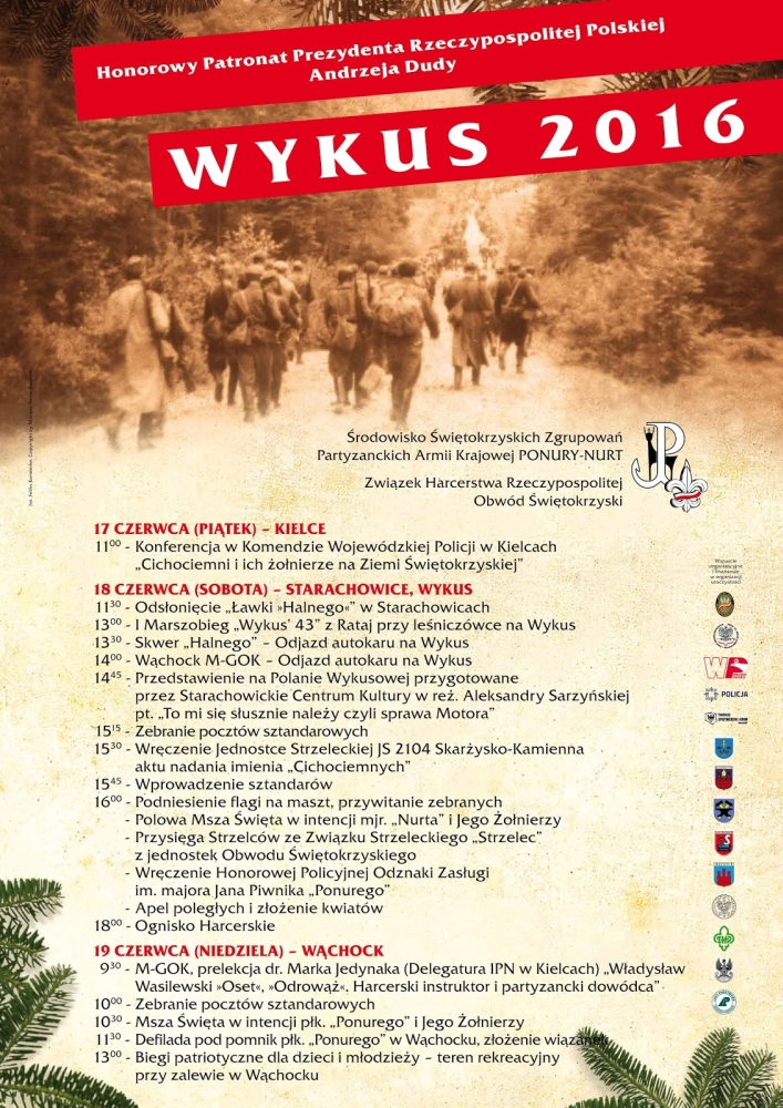 Plakat uroczystości 