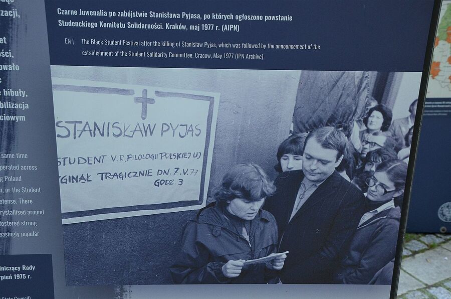 Wystawa „Tu rodziła się opozycja” na Plantach w Krakowie. Fot. Janusz Ślęzak (IPN)