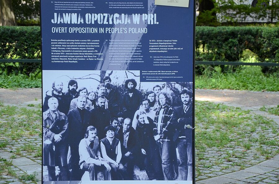 Wystawa „Tu rodziła się opozycja” na Plantach w Krakowie. Fot. Janusz Ślęzak (IPN)