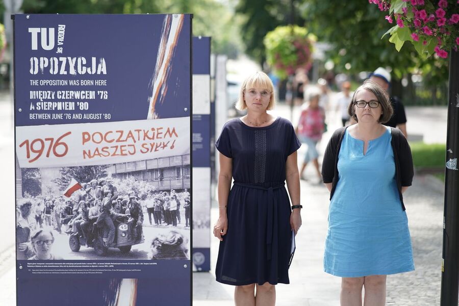 Wystawa „TU rodziła się opozycja” w Busku-Zdroju. Fot. Michał Zawisza (IPN)