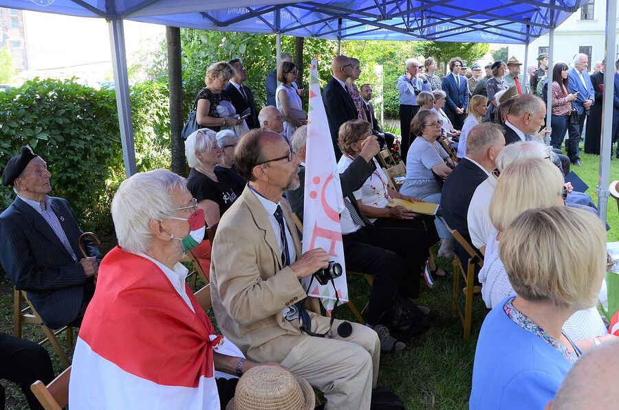 Odsłonięcie pomnika Pála Telekiego w Krakowie. Fot. Janusz Ślęzak (IPN)