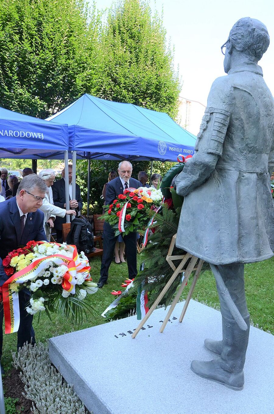 Odsłonięcie pomnika Pála Telekiego w Krakowie. Fot. Janusz Ślęzak (IPN)