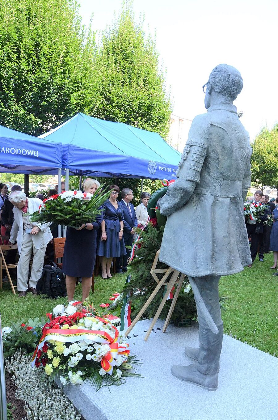 Odsłonięcie pomnika Pála Telekiego w Krakowie. Fot. Janusz Ślęzak (IPN)