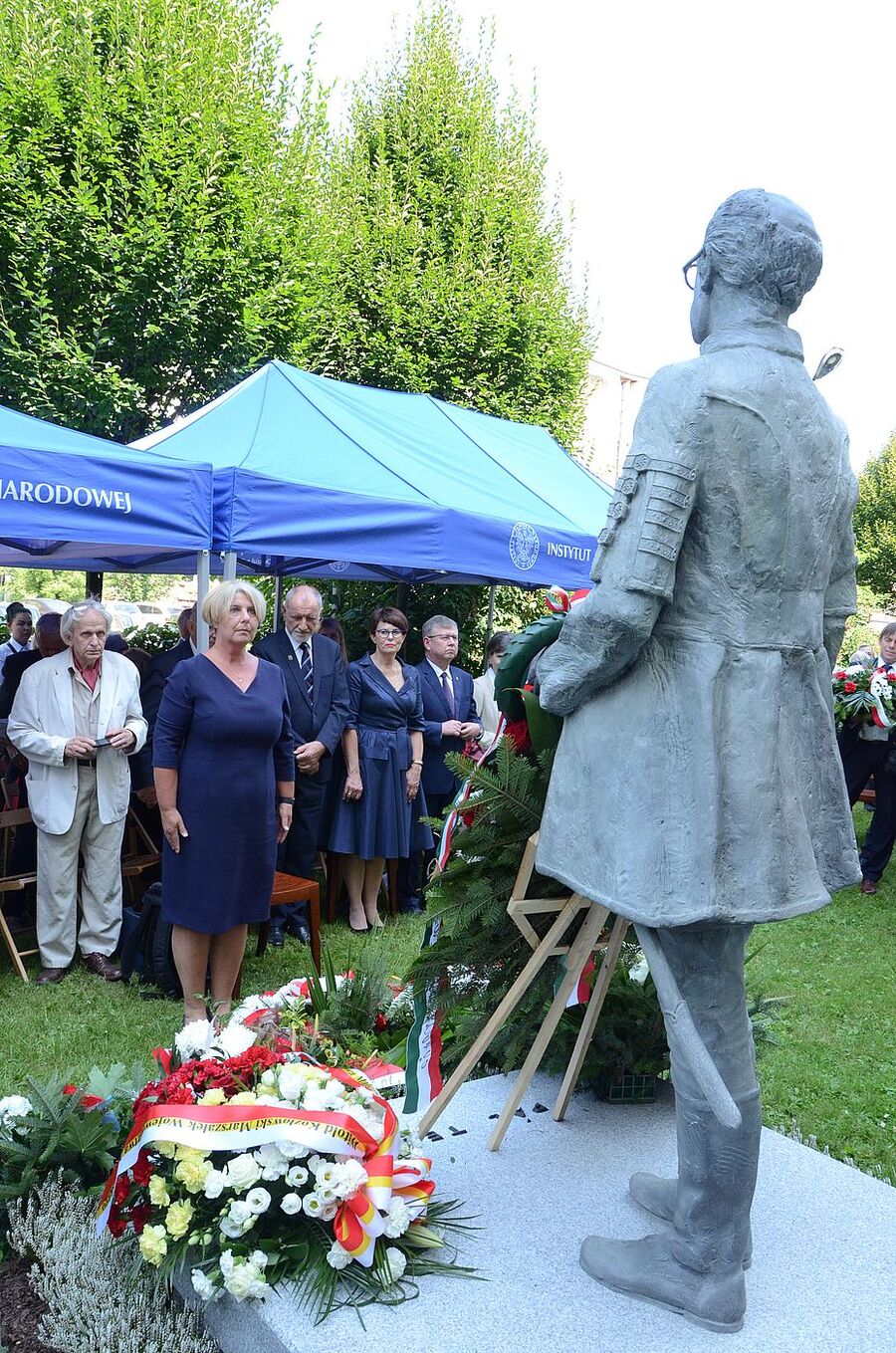 Odsłonięcie pomnika Pála Telekiego w Krakowie. Fot. Janusz Ślęzak (IPN)
