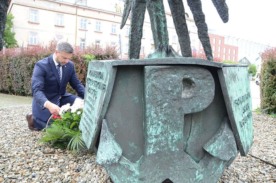 55. rocznica śmierci gen. Tadeusza Komorowskiego „Bora”. Fot. Janusz Ślęzak (IPN)