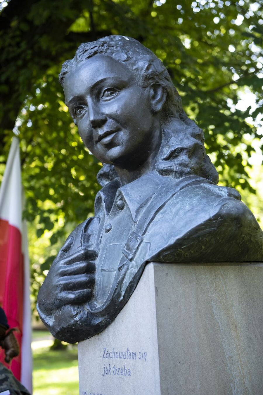 W Krakowie uczczono 75. rocznicę śmierci Danuty Siedzikówny „Inki”. Fot. Agnieszka Masłowska (IPN)