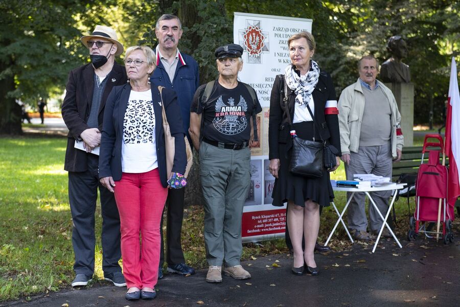 W Krakowie uczczono 75. rocznicę śmierci Danuty Siedzikówny „Inki”. Fot. Agnieszka Masłowska (IPN)