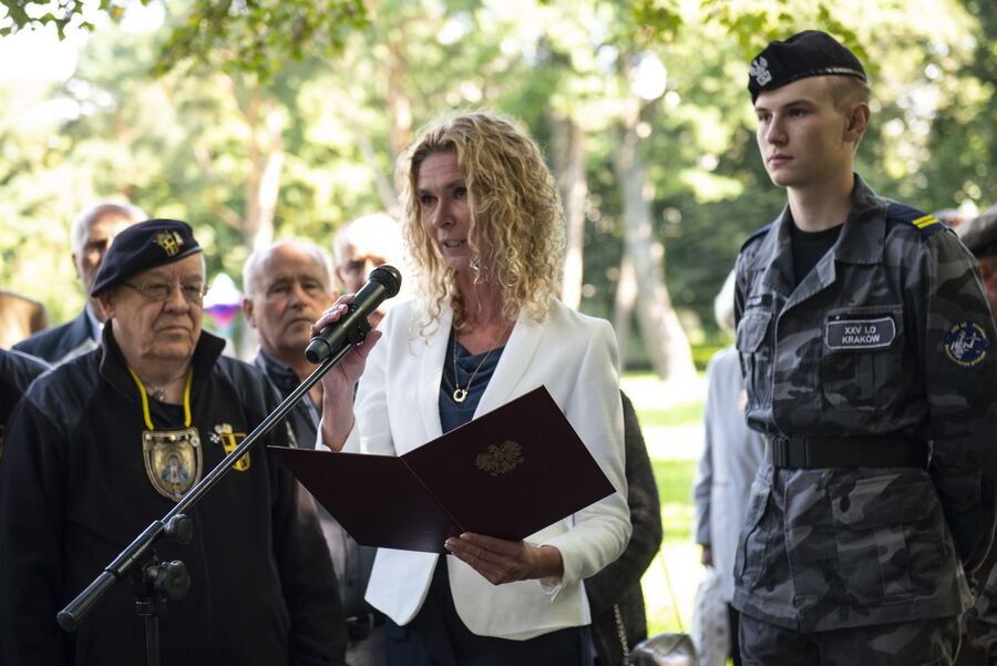 W Krakowie uczczono 75. rocznicę śmierci Danuty Siedzikówny „Inki”. Fot. Agnieszka Masłowska (IPN)