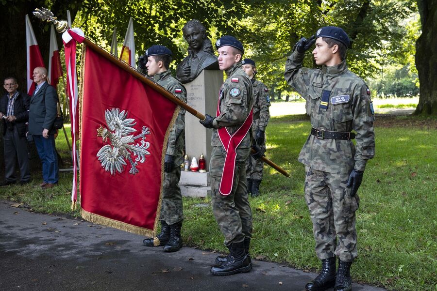W Krakowie uczczono 75. rocznicę śmierci Danuty Siedzikówny „Inki”. Fot. Agnieszka Masłowska (IPN)
