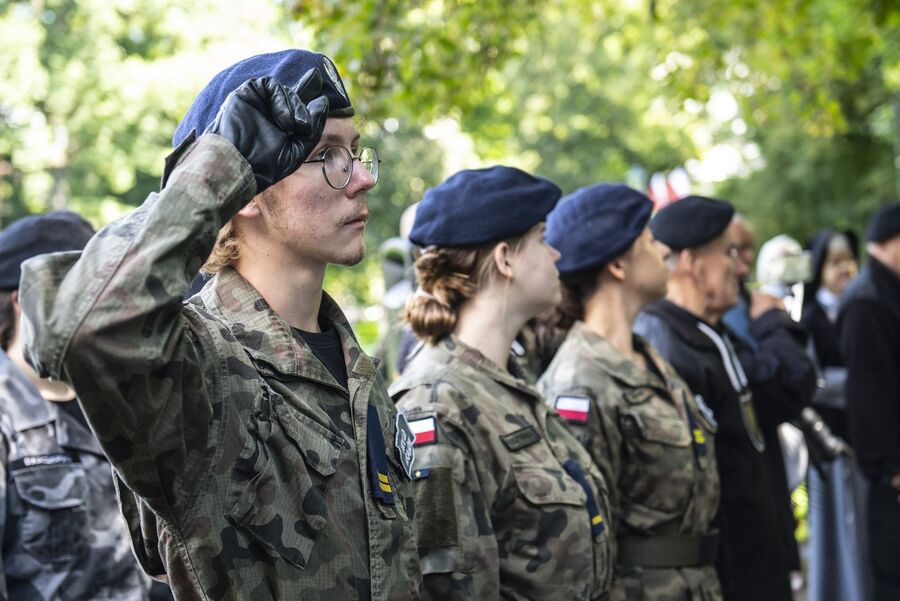W Krakowie uczczono 75. rocznicę śmierci Danuty Siedzikówny „Inki”. Fot. Agnieszka Masłowska (IPN)