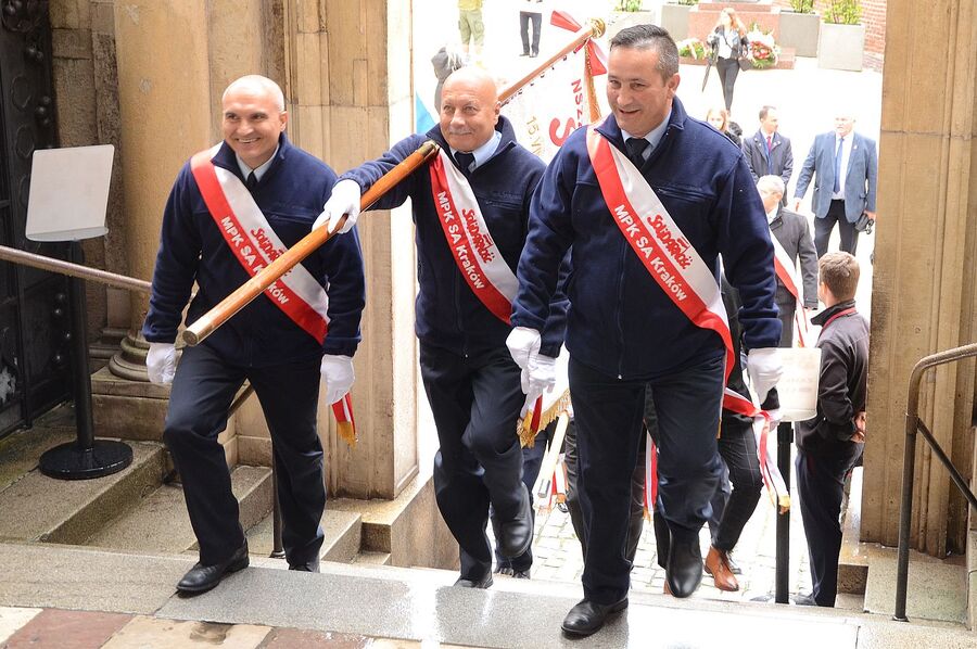 Krakowskie uroczystości w 41. rocznicę podpisania Porozumień Sierpniowych. Fot. Janusz Ślęzak (IPN)