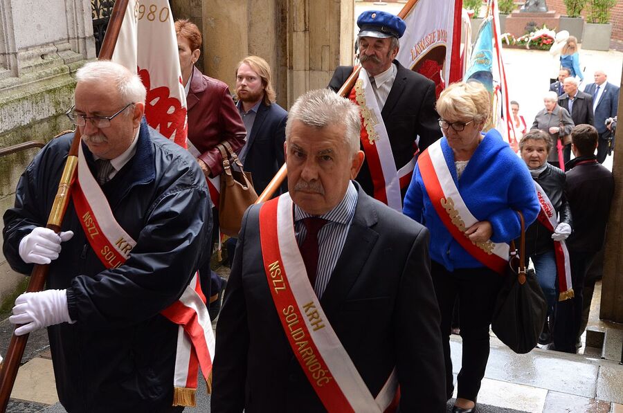 Krakowskie uroczystości w 41. rocznicę podpisania Porozumień Sierpniowych. Fot. Janusz Ślęzak (IPN)