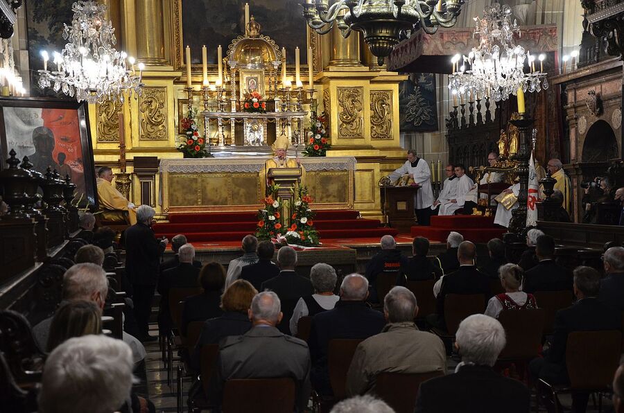 Krakowskie uroczystości w 41. rocznicę podpisania Porozumień Sierpniowych. Fot. Janusz Ślęzak (IPN)