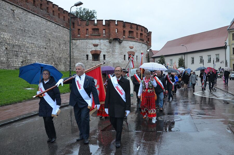 Krakowskie uroczystości w 41. rocznicę podpisania Porozumień Sierpniowych. Fot. Janusz Ślęzak (IPN)