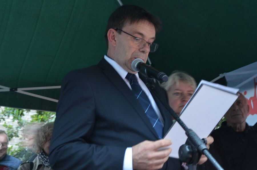 Krakowskie uroczystości w 41. rocznicę podpisania Porozumień Sierpniowych. Fot. Janusz Ślęzak (IPN)