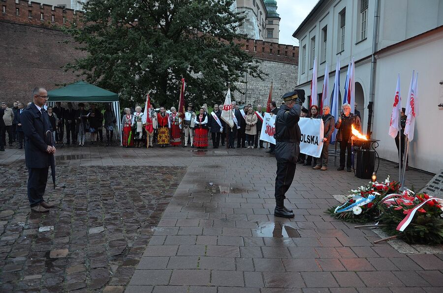 Krakowskie uroczystości w 41. rocznicę podpisania Porozumień Sierpniowych. Fot. Janusz Ślęzak (IPN)