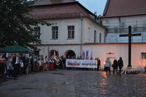 Krakowskie uroczystości w 41. rocznicę podpisania Porozumień Sierpniowych. Fot. Janusz Ślęzak (IPN)