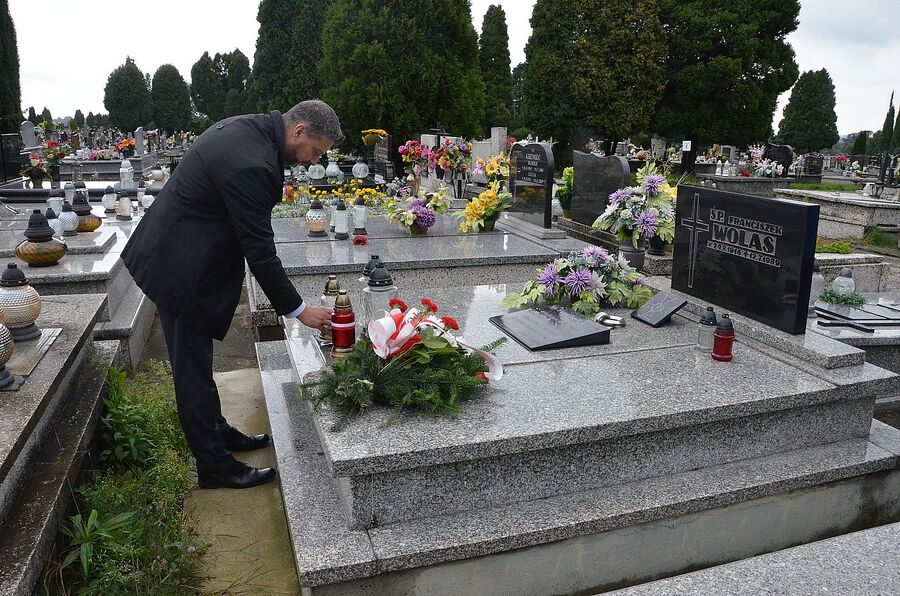 Grób Franciszka Wolasa w Oświęcimiu. Fot. Janusz Ślęzak (IPN)