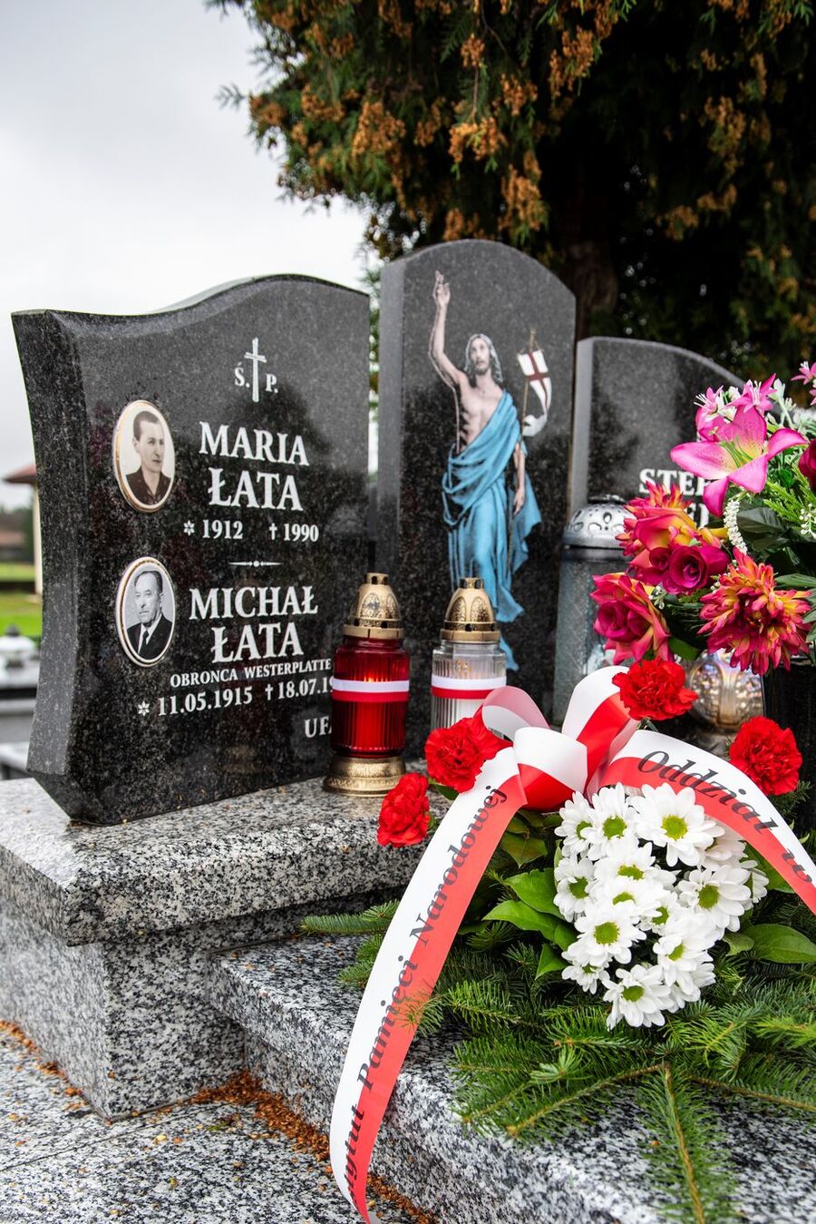 Grób Michała Łaty w Otfinowie. Fot. Agnieszka Masłowska (IPN)