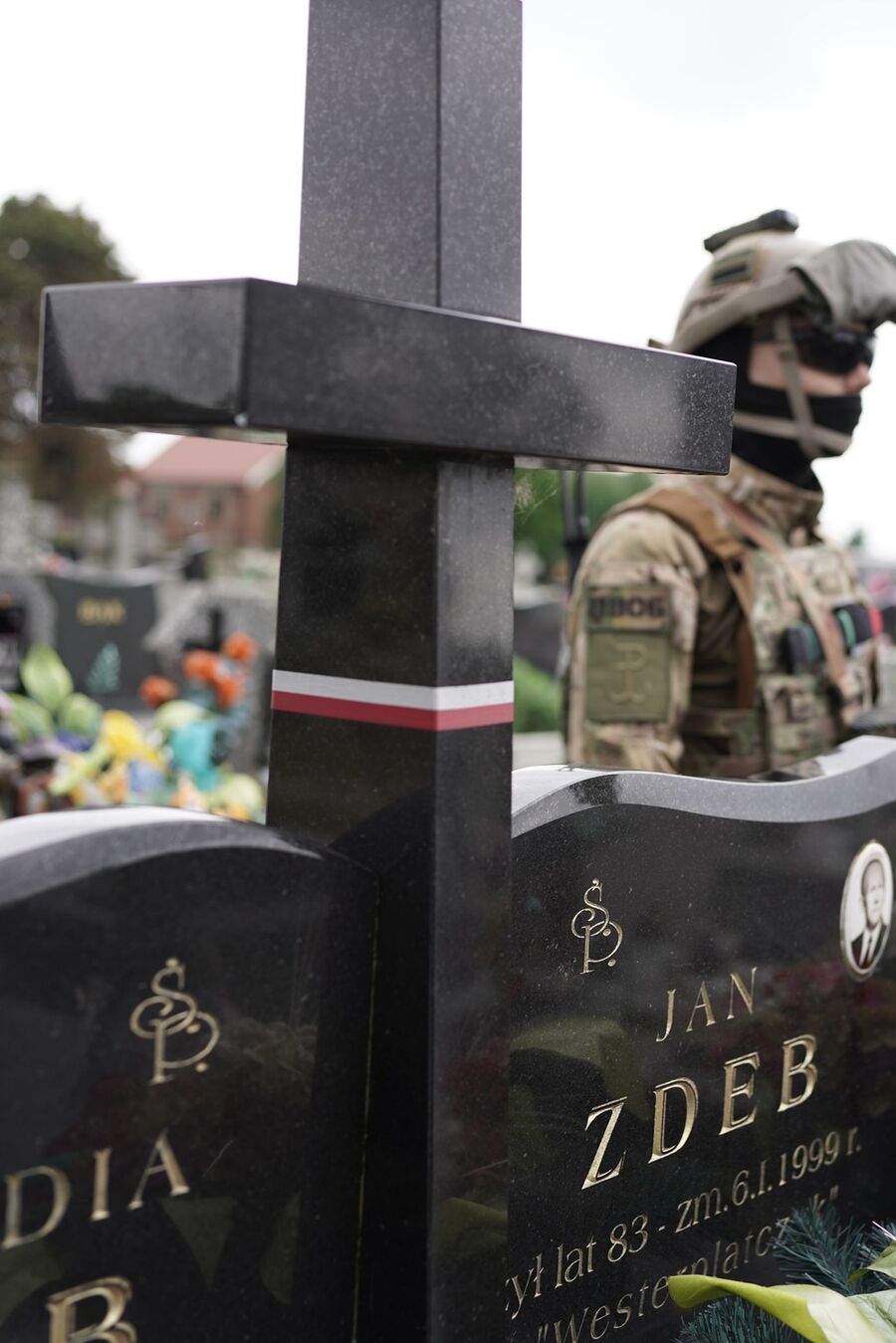 Grób Jana Zdeba w Kozłowie. Fot. Michał Zawisza (IPN)