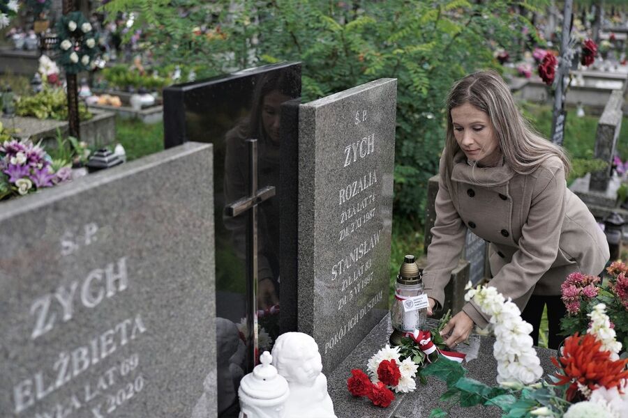 Grób Stanisława Zycha w Piekoszowie. Fot. Michał Zawisza (IPN)