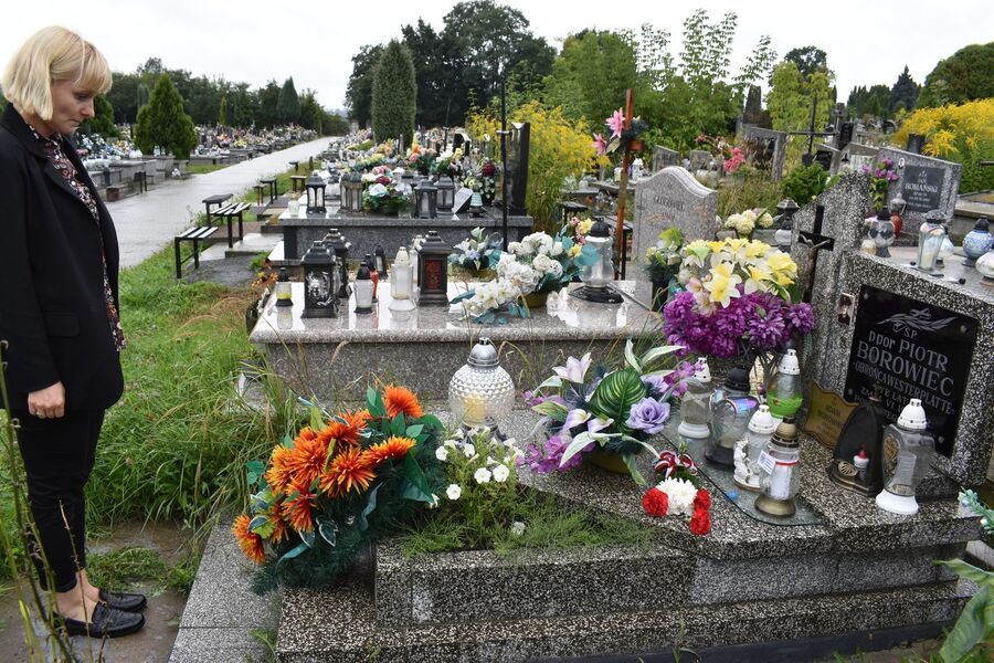 Grób Piotra Borowca w Starachowicach. Fot. Katarzyna Pronobis (IPN)