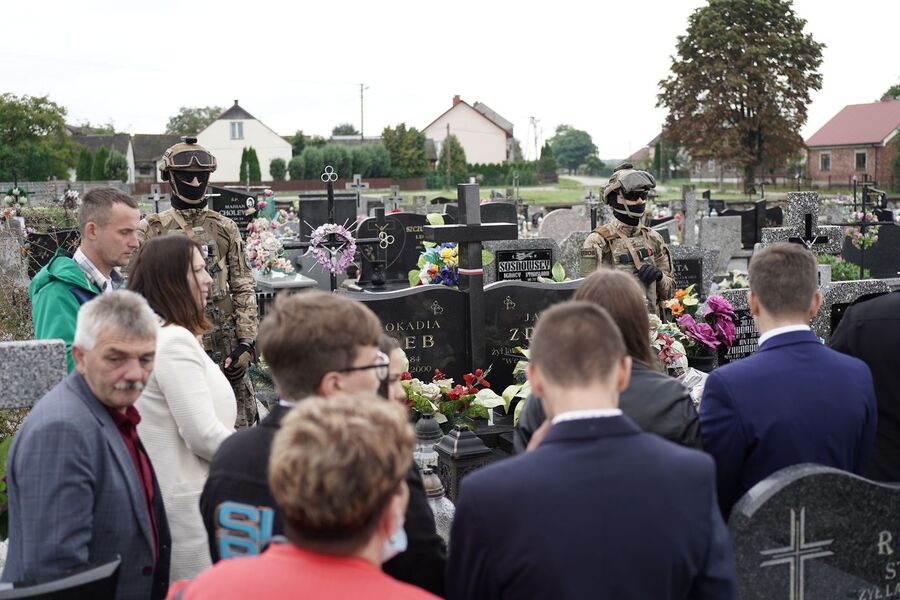 Grób Jana Zdeba w Kozłowie. Fot. Michał Zawisza (IPN)