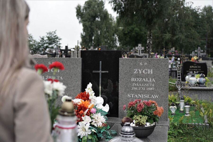 Grób Stanisława Zycha w Piekoszowie. Fot. Michał Zawisza (IPN)