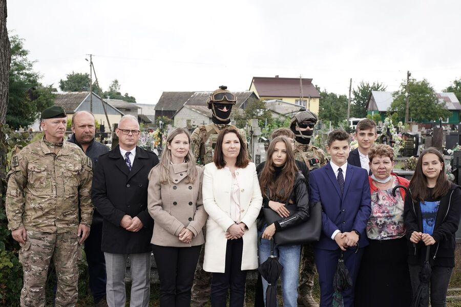 Grób Jana Zdeba w Kozłowie. Fot. Michał Zawisza (IPN)