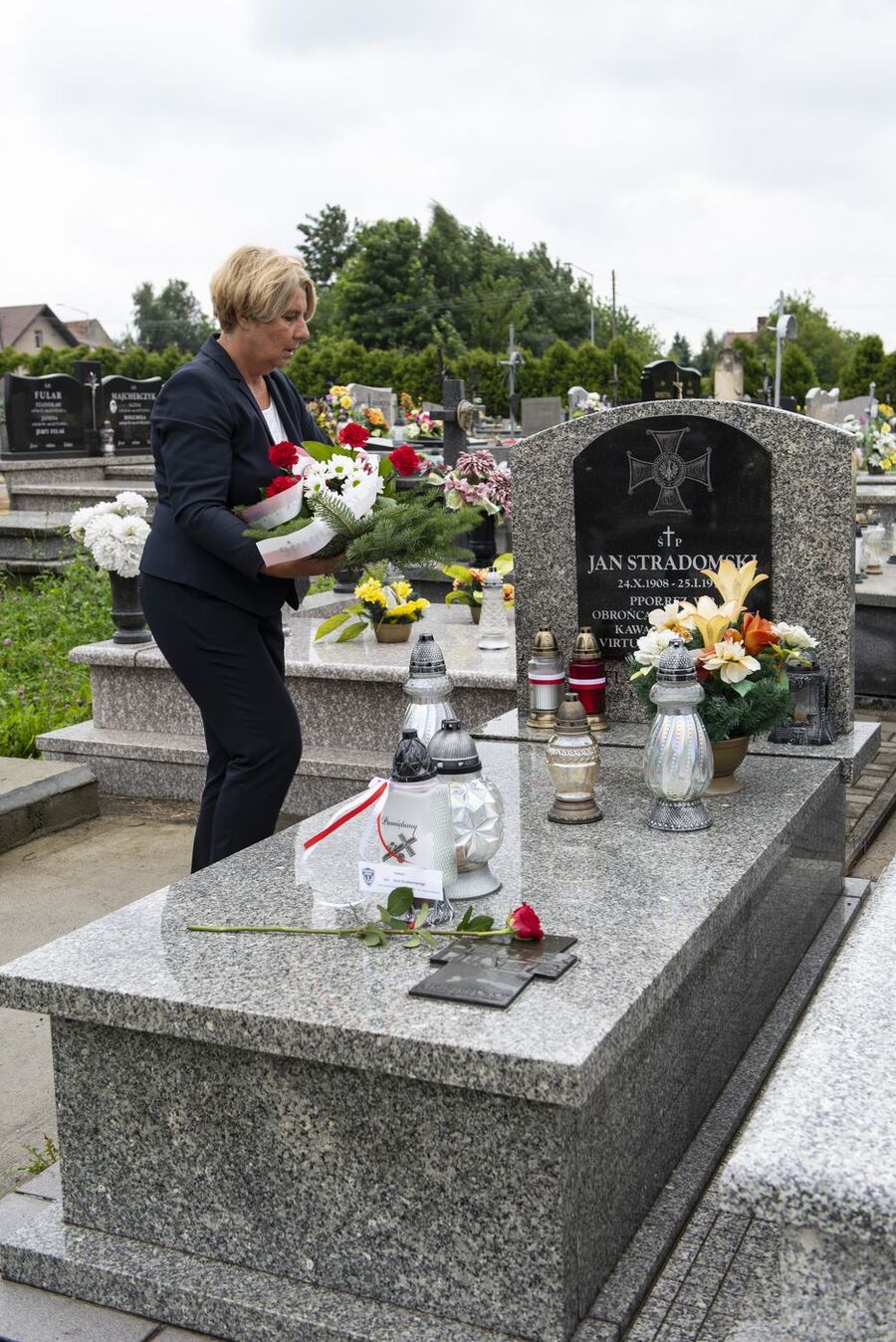 Grób Jana Stradomskiego w Kazimierzy Wielkiej. Fot. Agnieszka Masłowska (IPN)