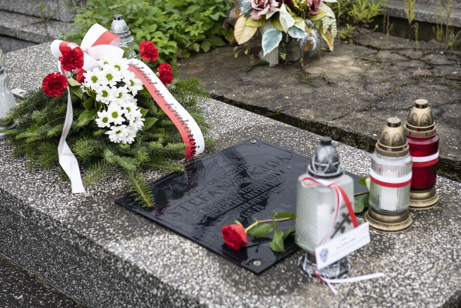 Grób Stefana Gajdy w Kazimierzy Wielkiej. Fot. Agnieszka Masłowska (IPN)