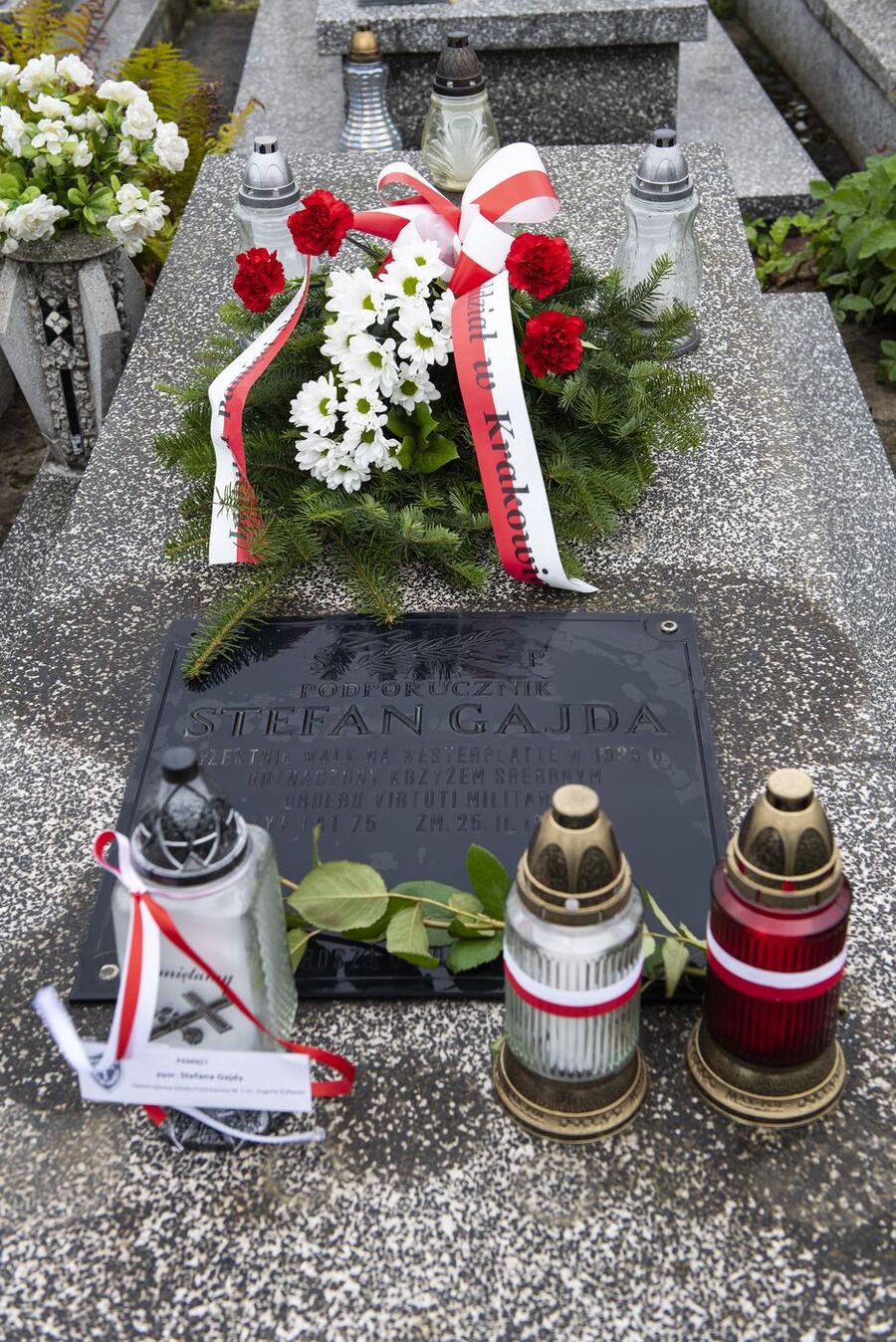 Grób Stefana Gajdy w Kazimierzy Wielkiej. Fot. Agnieszka Masłowska (IPN)
