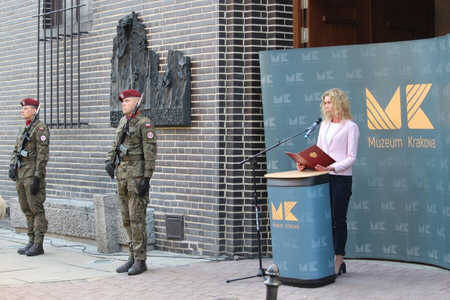 Kraków uczcił pamięć ofiar Gestapo - fot. Żaneta Wierzgacz (IPN Kraków)