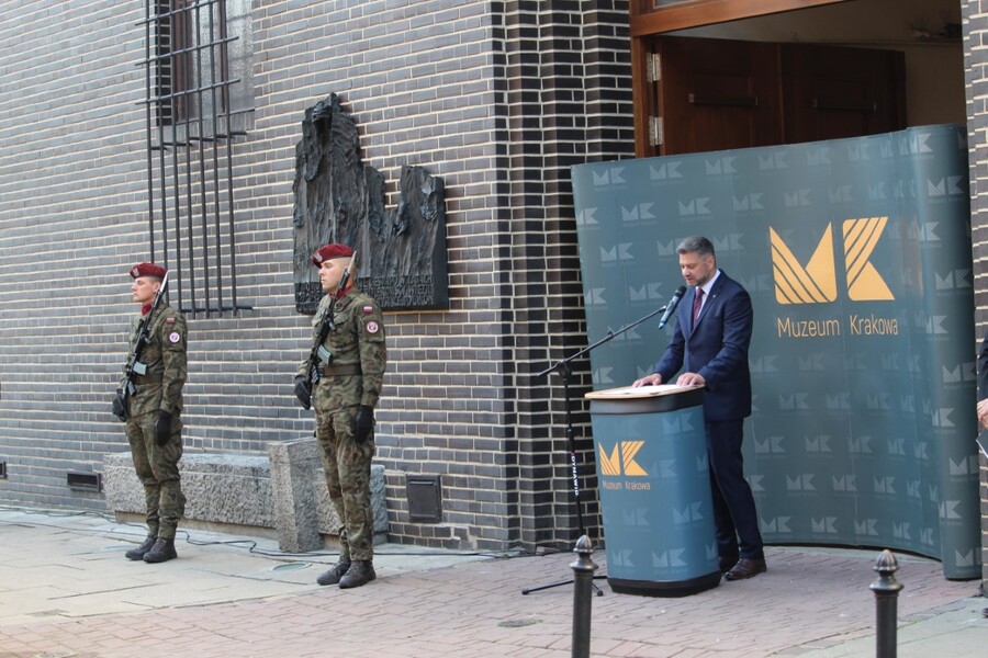 Kraków uczcił pamięć ofiar Gestapo - fot. Żaneta Wierzgacz (IPN Kraków)
