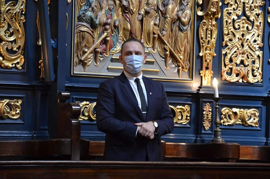 Uroczystości pogrzebowe ks. Gurgacza, Ryszarda Kłaputa i ppor. Zajączkowskiego. Fot. Janusz Ślęzak (IPN)