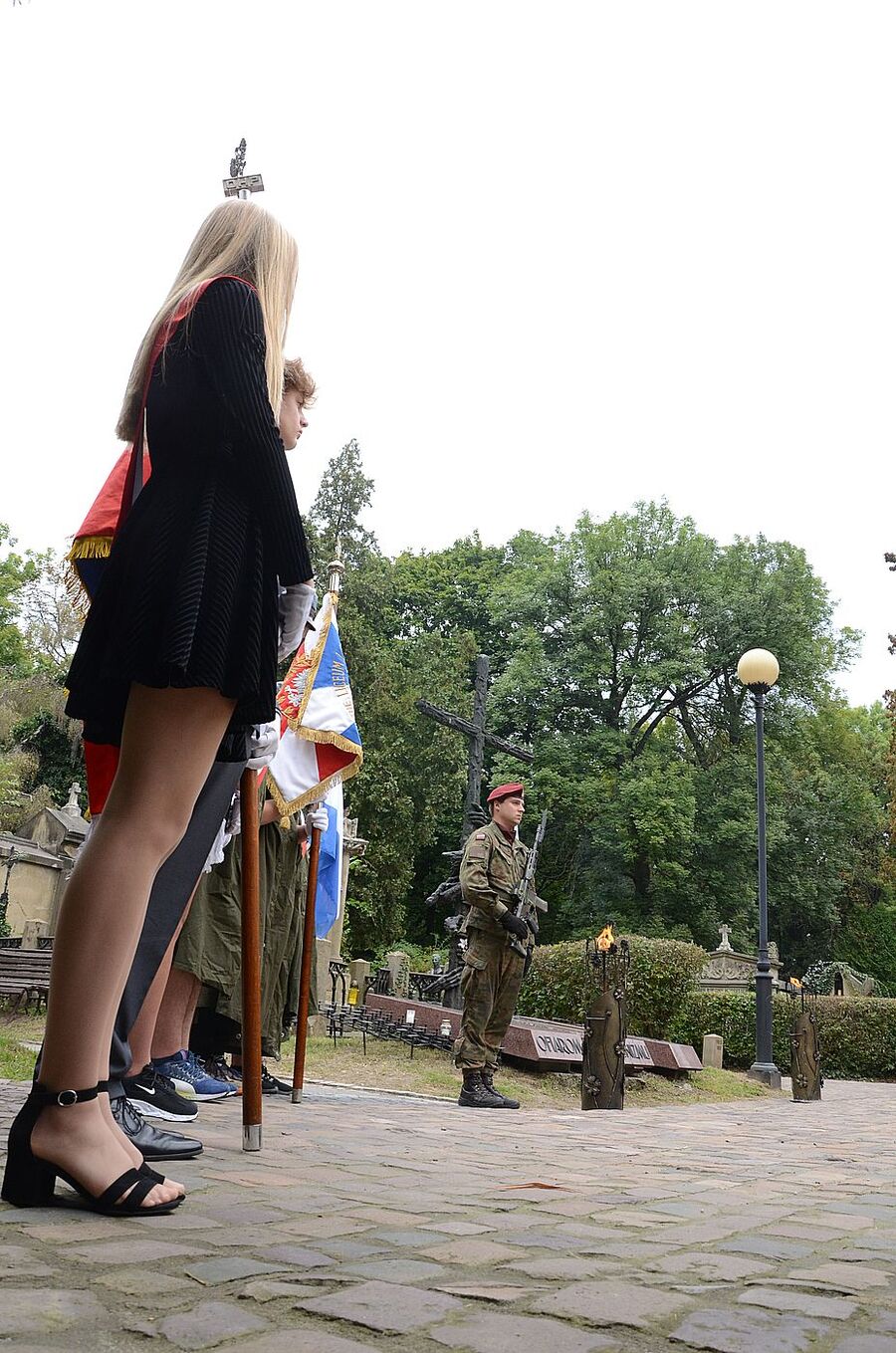 82. rocznica agresji Związku Sowieckiego na Polskę. Uroczystość na cmentarzu Rakowickim. Fot. Janusz Ślęzak (IPN)