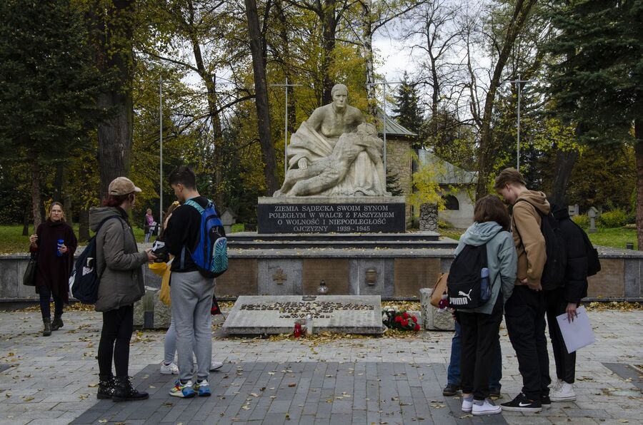 Gra miejska „Na tropie Bolesława Barbackiego”. Fot. Agnieszka Masłowska (IPN)
