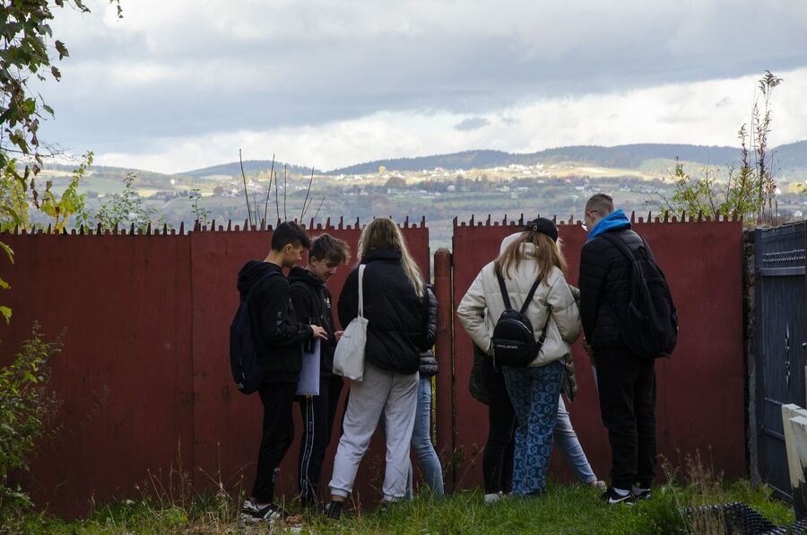 Gra miejska „Na tropie Bolesława Barbackiego”. Fot. Agnieszka Masłowska (IPN)